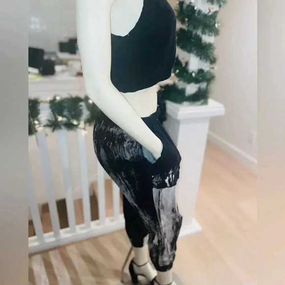 FATE TYE DYE RELAXED FIT JOGGERS WITH ELASTIC WAIST AND POCKETS SIZE M - Picture 15 of 16